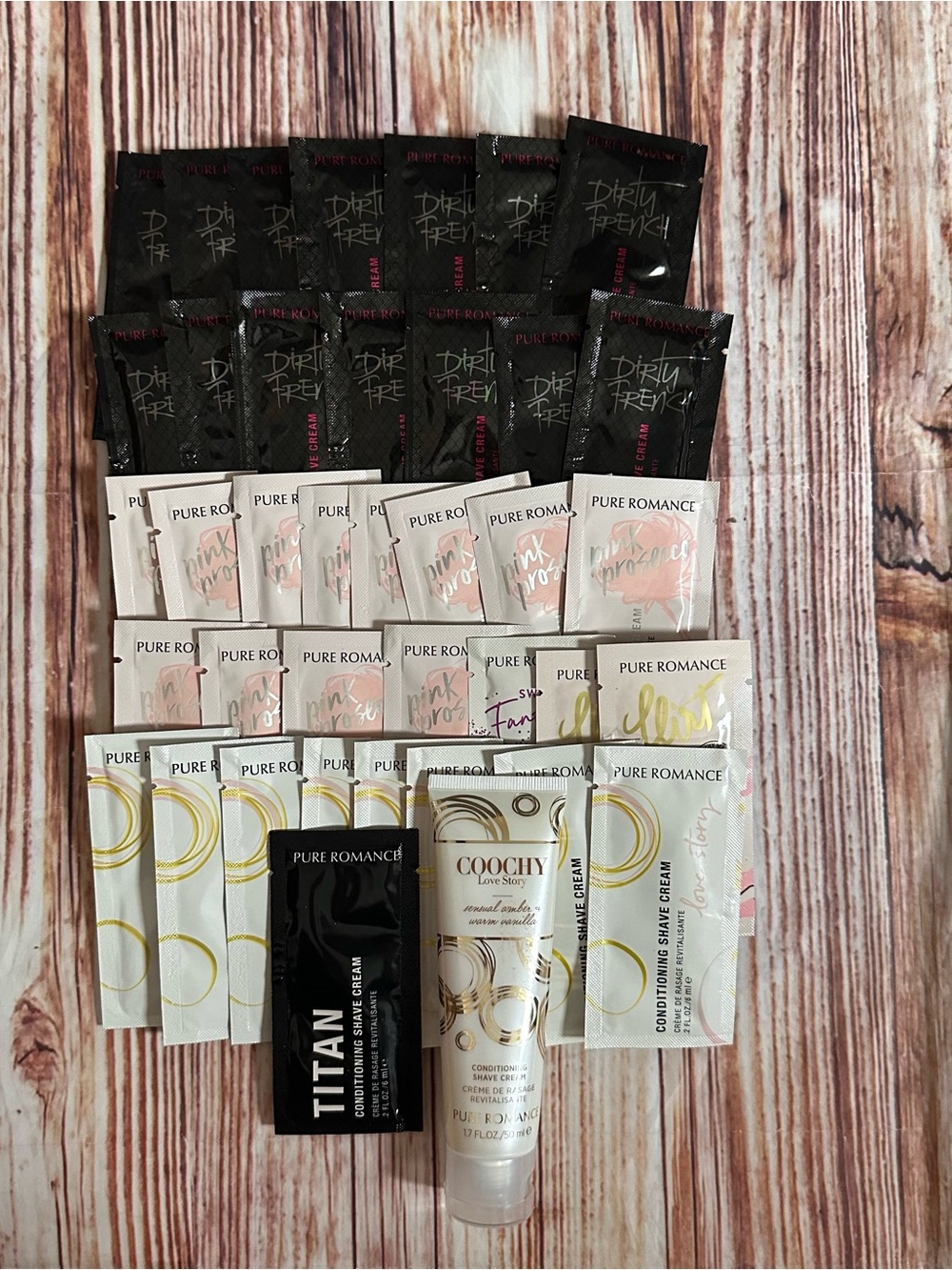 PR 39 Piece Sample Travel Coochy Conditioning Shave Cream Bundle